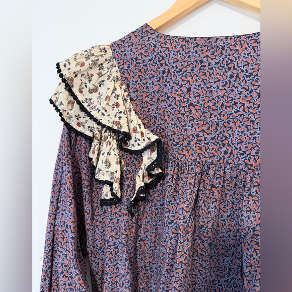 Roller Rabbit Ruffled Floral Long Sleeve Top - Picture 5 of 8